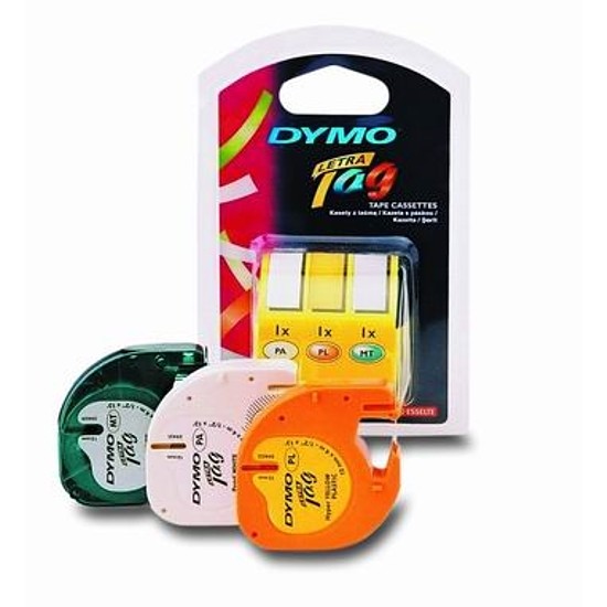 Dymo Letratag műanyag feliratozószalag 12mm x 4m sárga 59423