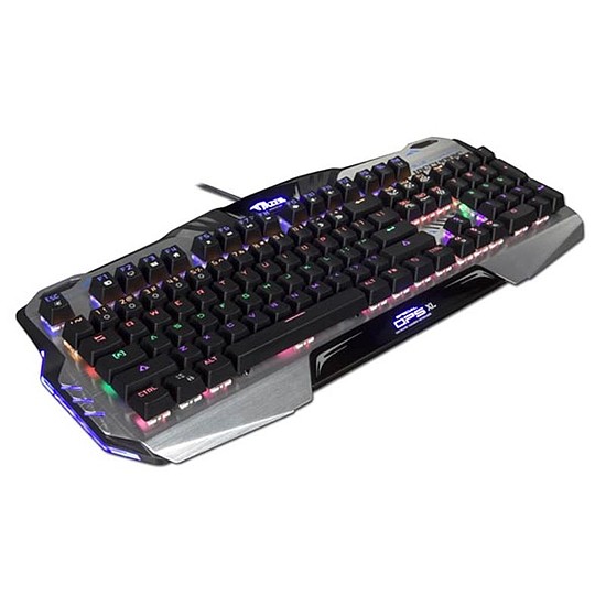 E-BLUE Mazer Mechanical 729 billentyűzet, játék, fekete, vezetékes USB, amerikai, mechanikus, megvilágított, kék kapcsolók (YCEBUB72BU00)