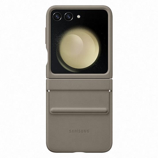 Eco-bőr tok Samsung Galaxy Z Flip 5-höz - barna