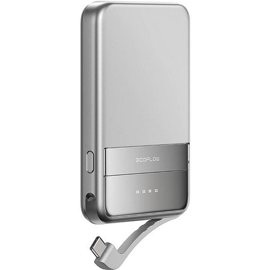 EcoFlow RAPID mágneses powerbank, 5000mAh, ezüst. (EF-RAPID5000-EU)