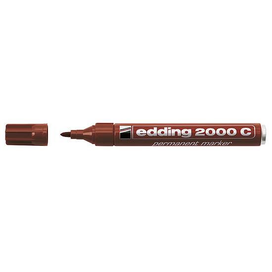 Edding 2000 alkoholos marker barna, kerek hegy 1,5-3mm /07