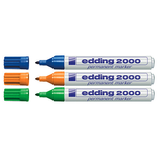 Edding 2000 alkoholos marker fekete, kerek hegy 1,5-3mm /01