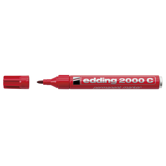 Edding 2000 alkoholos marker piros, kerek hegy 1,5-3mm /02