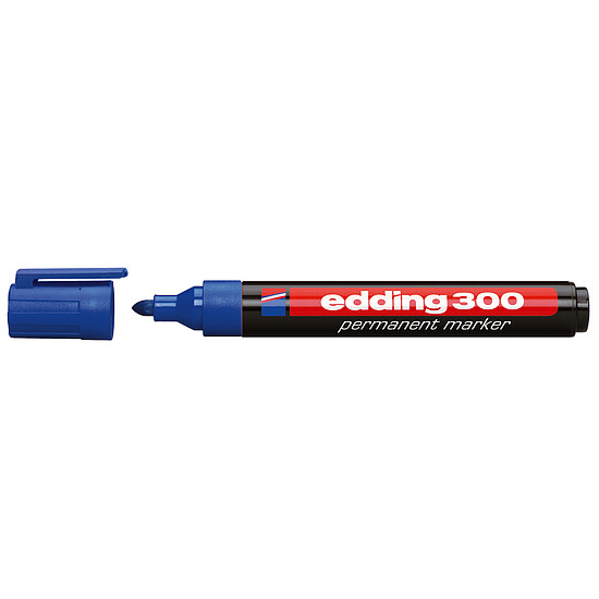 Edding 300 alkoholos marker kék, kerek hegy 1,5-3mm /03