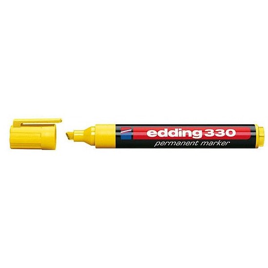 Edding 330 alkoholos marker sárga, vágott hegy 1,5-3mm /05