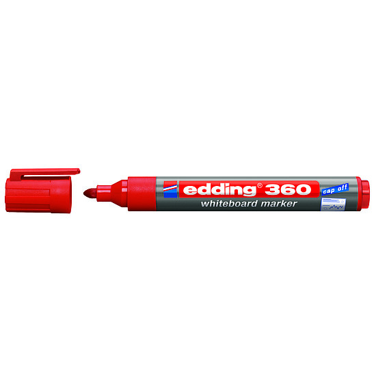 Edding 360 táblamarker piros 1,5-3 mm utántölthető kerek hegy