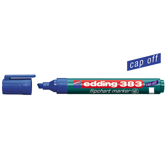 Edding 383 flipchart marker kék 1-5 mm vágott hegy