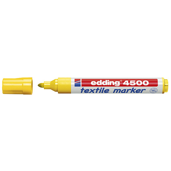 Edding 4500 T-shirt marker sárga, vízbázisú, színtartó 2-3mm /05
