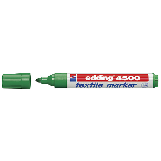 Edding 4500 T-shirt marker zöld, vízbázisú, színtartó 2-3mm /04