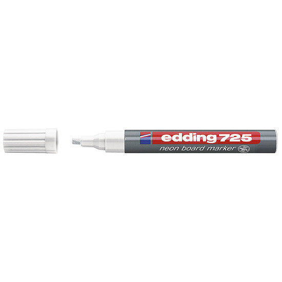 Edding 725 táblamarker neon fehér 2-5 mm vágott hegy
