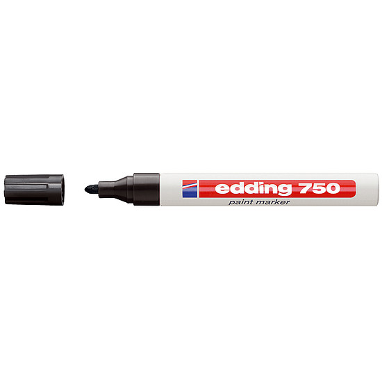 Edding 750 lakkmarker fekete kerek hegy 2-4mm /01