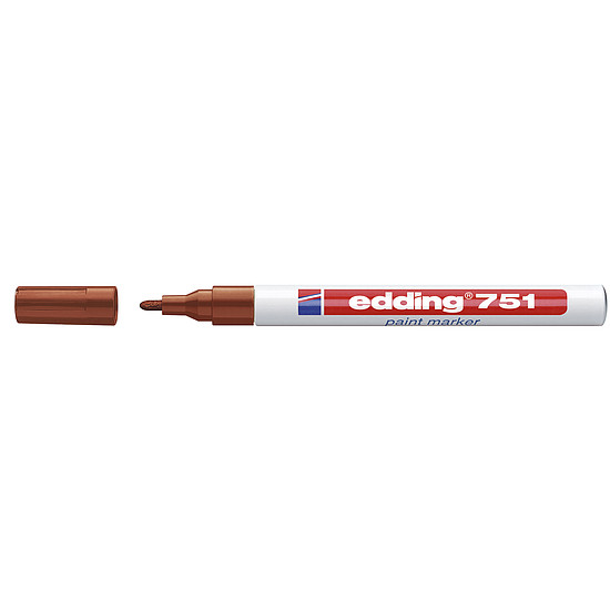 Edding 751 lakkmarker barna kerek hegy 1-2mm /07