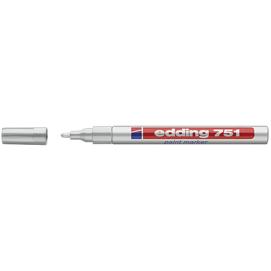 Edding 751 lakkmarker ezüst kerek hegy 1-2mm /54