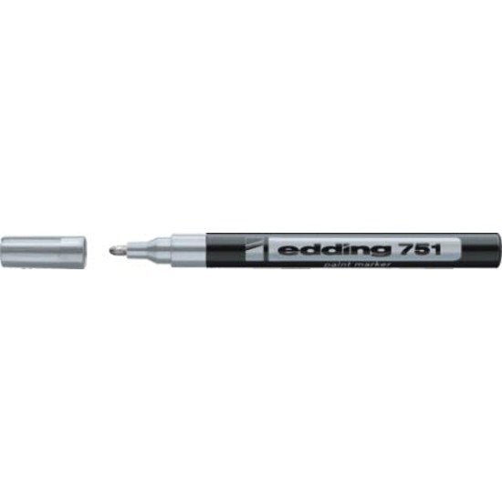 Edding 751 lakkmarker fekete kerek hegy 1-2mm /01