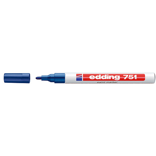 Edding 751 lakkmarker kék kerek hegy 1-2mm /03