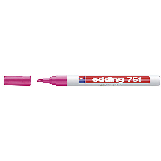 Edding 751 lakkmarker rózsa kerek hegy 1-2mm