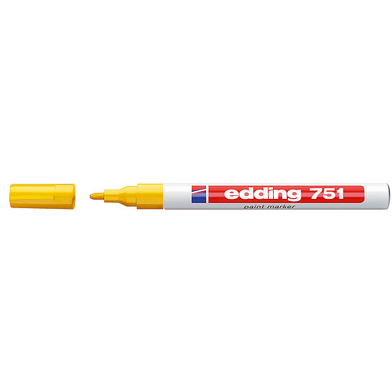 Edding 751 lakkmarker sárga kerek hegy 1-2mm /05 