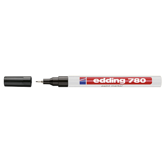 Edding 780 lakkmarker fekete kerek hegy 0,8mm