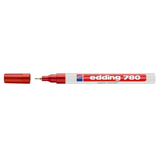Edding 780 lakkmarker piros kerek hegy 0,8mm
