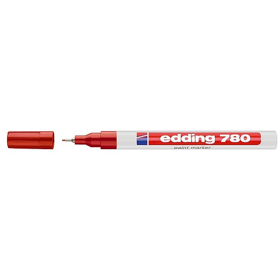 Edding 780 lakkmarker piros kerek hegy 0,8mm