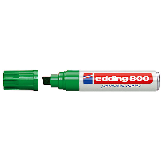 Edding 800 alkoholos marker zöld, vágott hegy 4-12mm