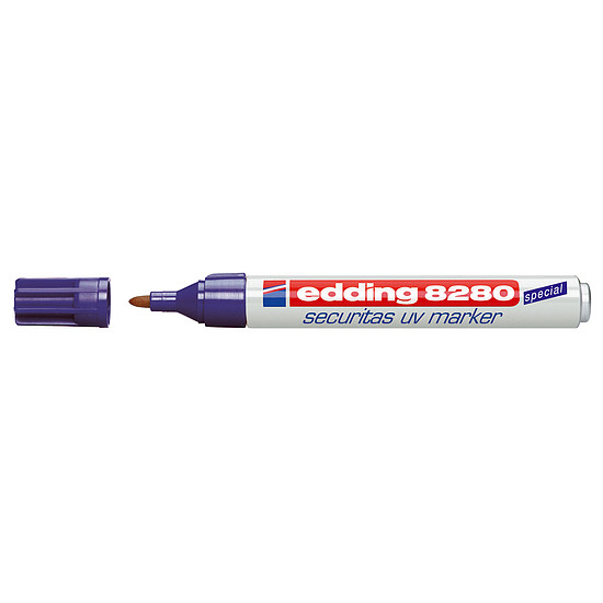 Edding 8280 biztonsági UV marker színtelen, kerek hegy 1,5-3mm