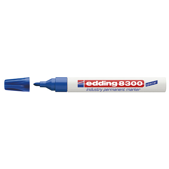 Edding 8300 ipari marker kék, kerek hegy 1,5-3mm