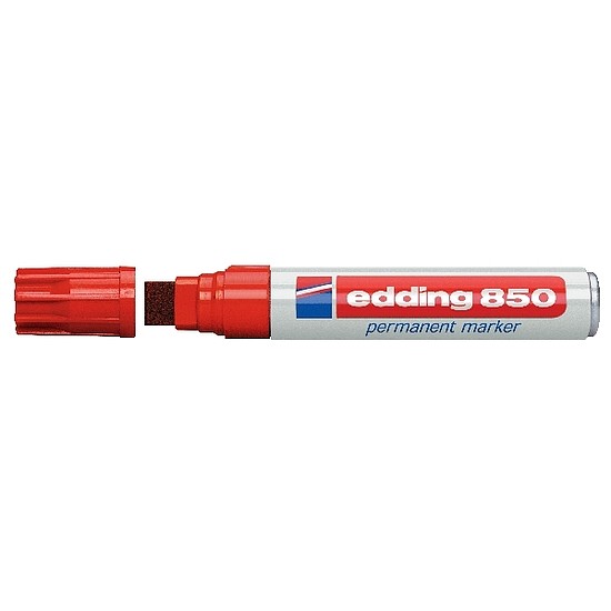 Edding 850 alkoholos marker piros vágott hegy 5-16mm 5db/doboz