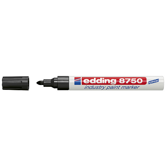 Edding 8750 ipari lakkmarker fekete kerek hegy 2-4mm