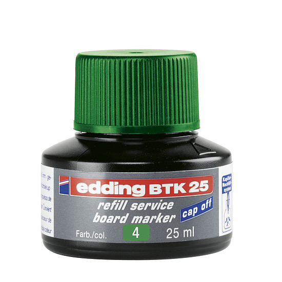 Edding BTK 25 utántöltő üveges tinta táblamarkerhez zöld 25ml