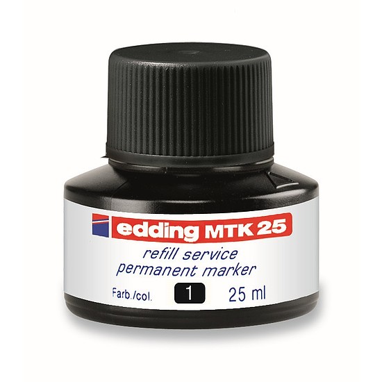 Edding MTK 25 utántöltő üveges tinta permanentmarkerhez fekete 25ml
