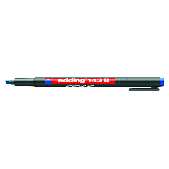 Edding OHP 143/B alkoholos marker kék, vágott hegy 1-3mm