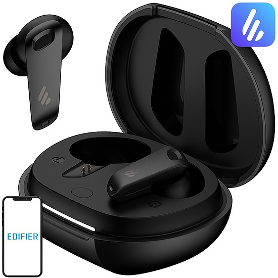 Edifier NeoBuds Plus TWS fülhallgató, ANC fekete (NeoBuds Plus black)