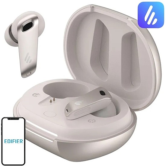 Edifier NeoBuds Plus TWS fülhallgató, ANC gyöngyház (NeoBuds Plus Starlig)