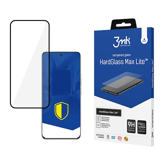 Edzett üveg 3mk HardGlass Max Lite fekete Honor 200-hoz