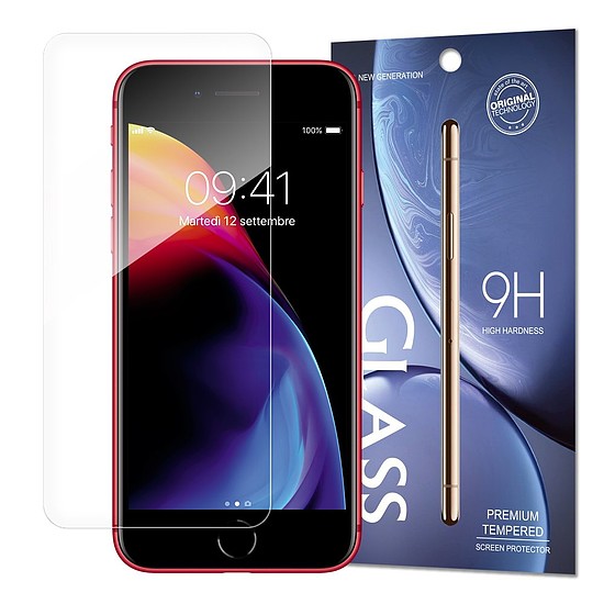 Edzett üveg 9H képernyővédő fólia iPhone SE 2022 / SE 2020 / iPhone 8 / iPhone 7 / iPhone 6S / iPhone 6 telefonokhoz (csomagolás - boríték)