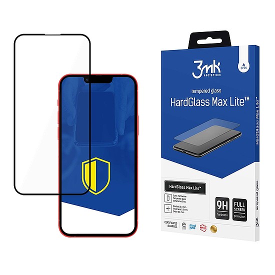 Edzett üveg iPhone 13 Pro / iPhone 13 9H 3mk HardGlass Lite sorozathoz