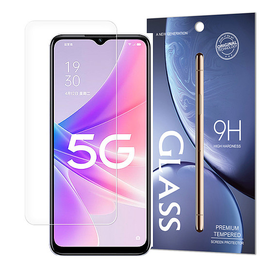 Edzett üveg Oppo A77 4G / A57 4G / A57s / A57e 9H keménység (csomagolás - tok)