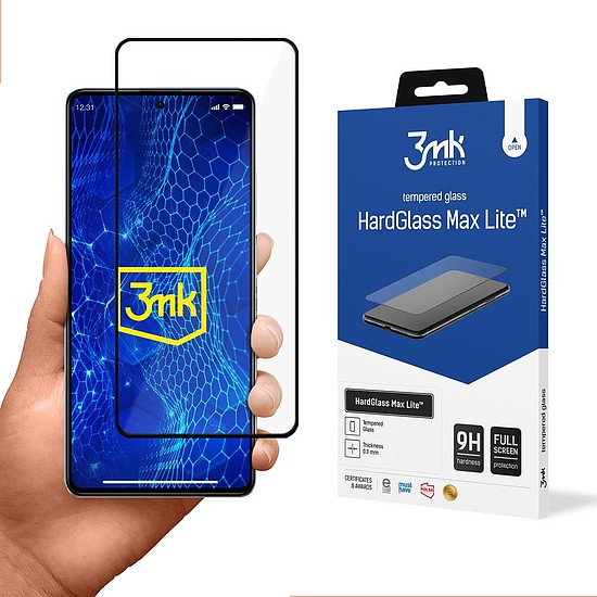 Edzett üveg Xiaomi Redmi Note 12 Pro+ / Note 12 Pro 9H 3mk HardGlass Lite sorozathoz