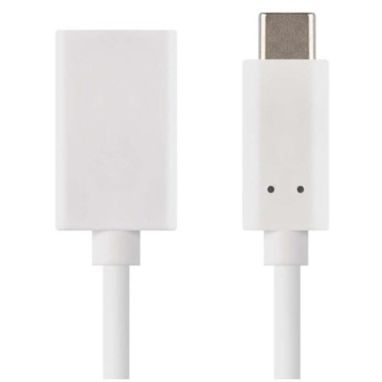 EMOS Adat OTG kábel USB-A 3.0 / USB-C 3.0 redukciós funkcióval, 15 cm, fehér