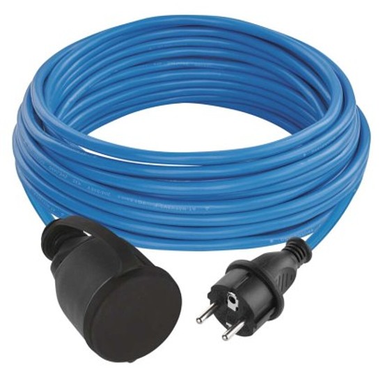 EMOS Időjárásálló lengőkábel 10 m / 1 aljzat / fekete / szilikon / 230 V / 1,5 mm2 / IP44
