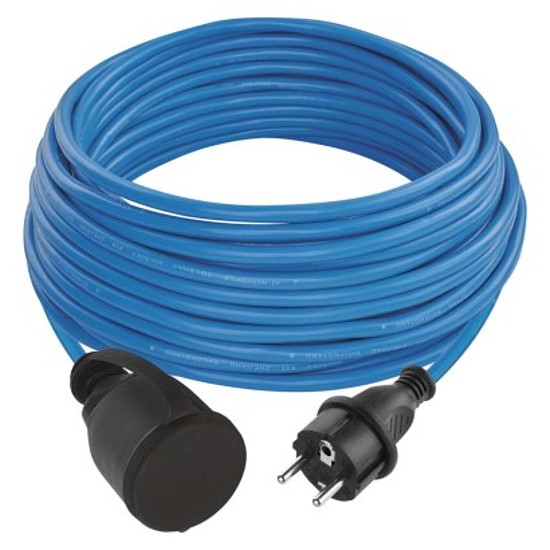EMOS Időjárásálló lengőkábel 20 m / 1 csatlakozó / kék / szilikon / 230 V / 1,5 mm2 / IP44