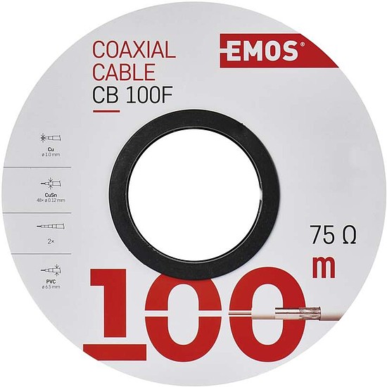 EMOS Koax kábel CB100F 100m