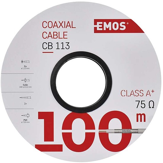 EMOS Koax kábel CB113 100m