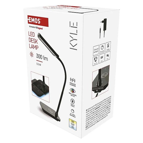 EMOS Kylie LED asztali lámpa dimmelhető, 300 lm, 2 700-4 500 K (Z7639)
