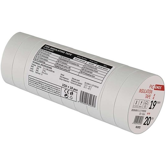 EMOS PVC Szigetelőszalag 19/20 fehér