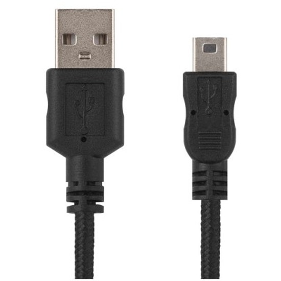 EMOS Töltő- és adatkábel USB-A 2.0 / mini USB-B 2.0, 2 m, fekete