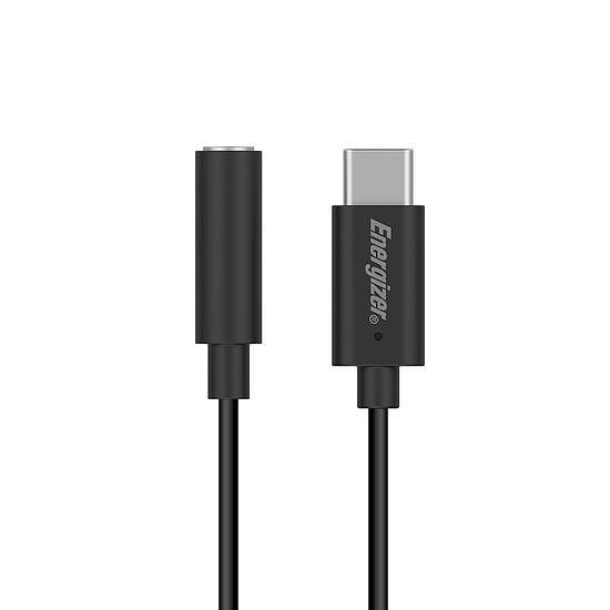 Energizer Ultimate - USB-C-3,5 mm-es jack audioadapter 11 cm fekete (C112CABK)