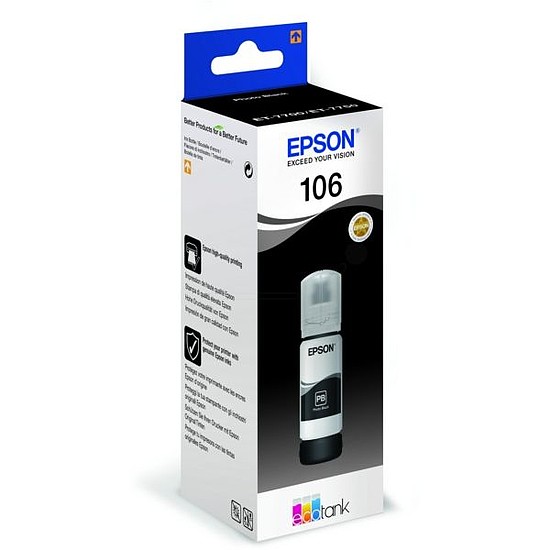 Epson 106 T00R140 Photo Black tintapatron eredeti C13T00R140 70ml