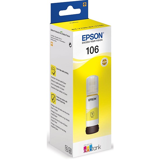 Epson 106 T00R440 Yellow tintapatron eredeti C13T00R440 70ml